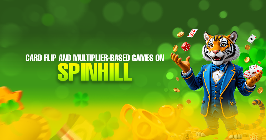 Card Flip and Multiplier-Based Games on Spinhill