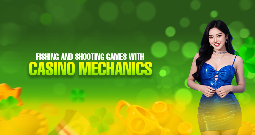 fishing and shooting games with casino mechanics